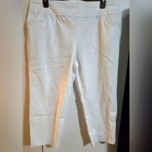 Crown & Ivy Curvy White Trousers